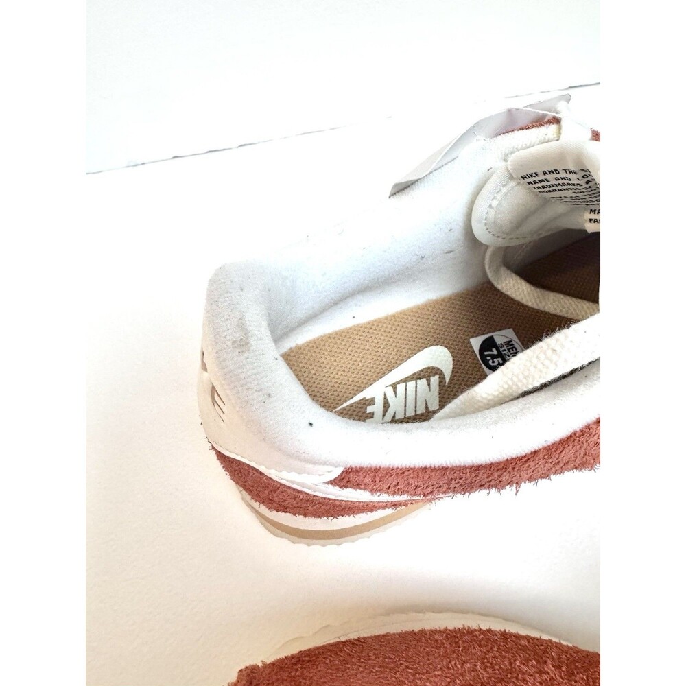 Nike Cortez "Dark Russet" Mens Size 7.5 Sneakers Shoes Orange Suede Leather - Picture 8 of 9
